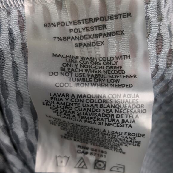 CALVIN KLEIN Gray Performance Gear Mesh Top XL Athleisure Workout Tee - Picture 8 of 8